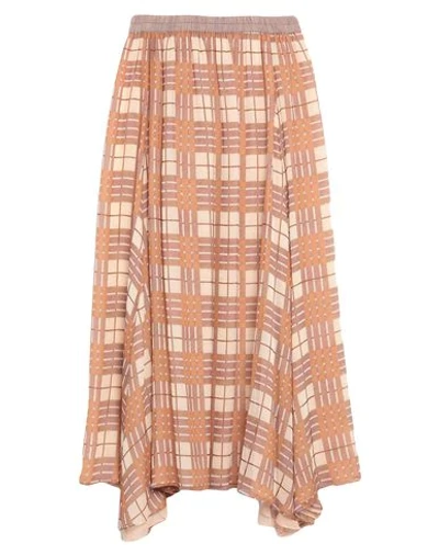 Antonelli Long Skirts In Beige