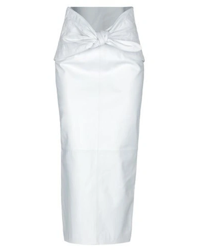 Attico Long Skirts In White