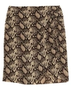 Nili Lotan Hazel Snake Print Silk Mini Skirt In Beige