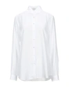Xacus Solid Color Shirts & Blouses In White