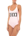 Gucci One-piece Swimsuits In Light Pink