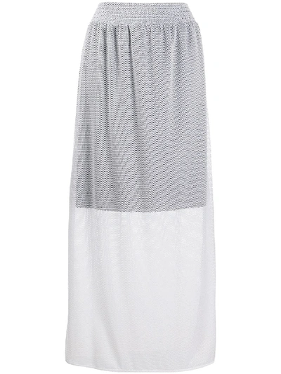 Wolford Hailey Sheer Midi Skirt In White