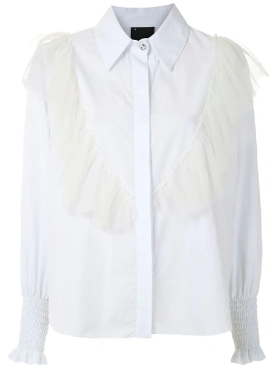 Andrea Bogosian Rhomus Couture Blouse In White