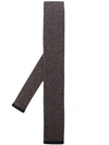 BRUNELLO CUCINELLI INTARSIA KNIT CASHMERE TIE