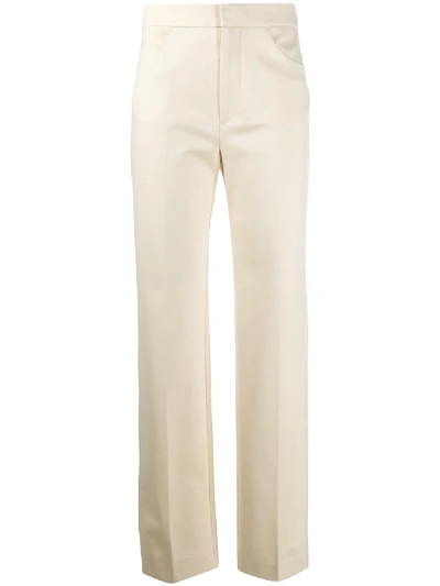 Totême Straight-leg Tailored Trousers In Neutrals