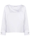 3.1 Phillip Lim Cotton-poplin Blouse In White