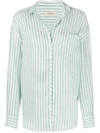 WEEKEND MAX MARA STRIPED-PRINT LONG-SLEEVED SHIRT