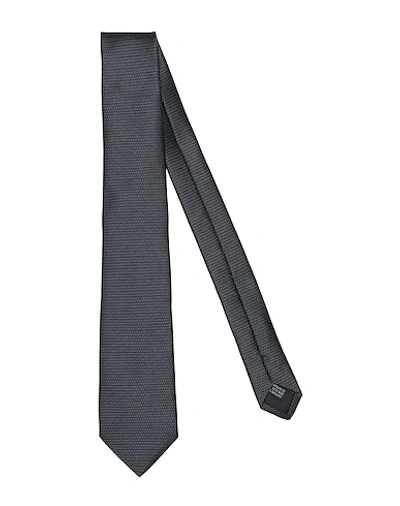 Lanvin Tie In Steel Grey