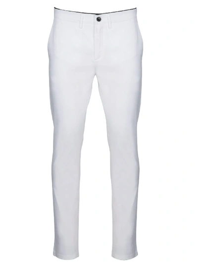 Department 5 Slim Fit Gabardine Trousers In White