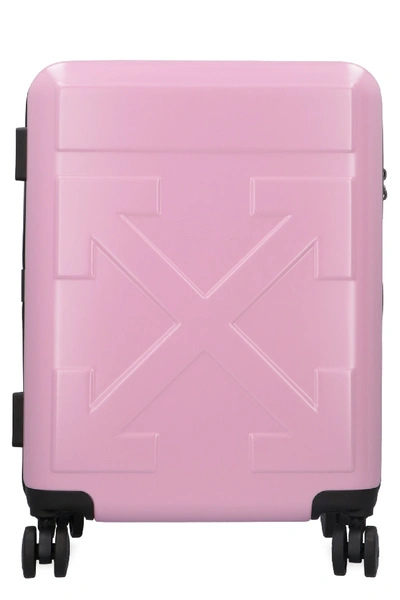Off-white Polycarbonate Hardshell Suitcase In Pink