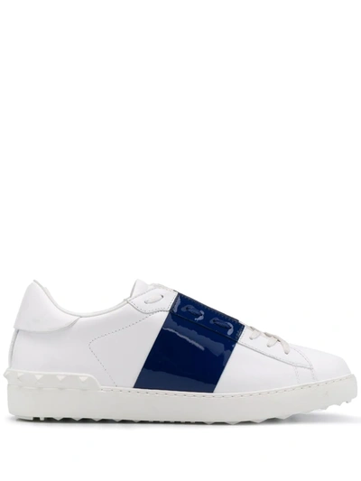 Valentino Garavani Rockstud Open Sneakers In White