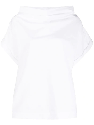 Stella Jean Structured Collar Blouse In White