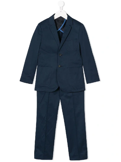 Stella Mccartney Kids' Teddy Two-piece Suit In Blue