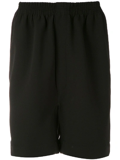 À La Garçonne Pleated Shorts In Black