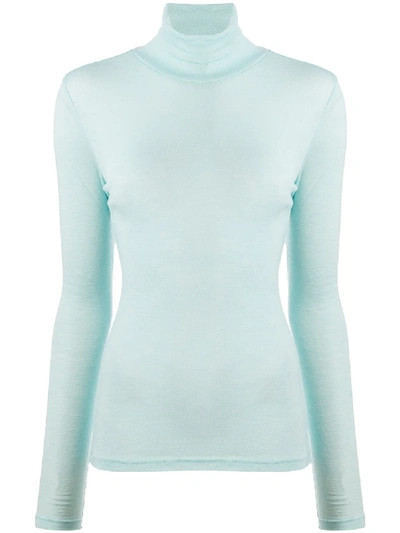 Gestuz Roll-neck Long -sleeved Jumper In Blue