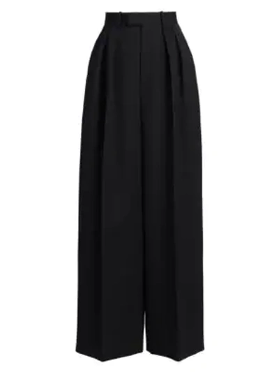 Bottega Veneta Sartorial Grain De Poudre Trousers In Black