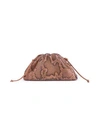 Bottega Veneta Small The Pouch Python-embossed Leather Clutch In Clay