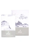 Oilo Misty Mountain Changing Pad Cover & Fitted Crib Sheet Set In Misty Mountain