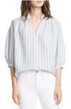FRAME CALI LINEN TOP,LWSH1857
