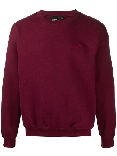 Blood Brother Waiver Long Sleeve Sweater In Red