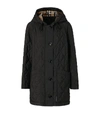 BURBERRY DIAMOND QUILTED HOODED COAT,15494813