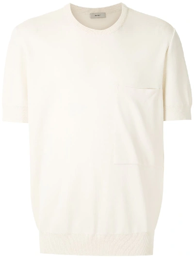 Egrey Patch-pocket Knitted T-shirt In White
