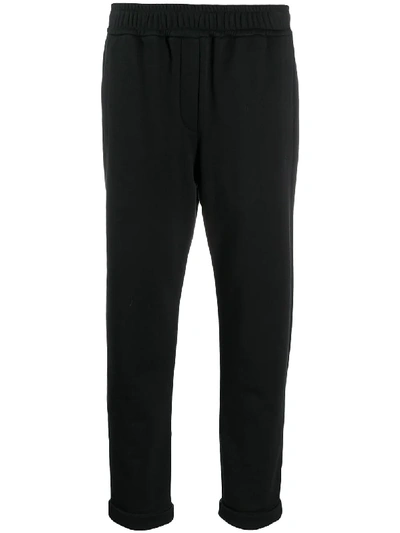 Brunello Cucinelli Cropped Track Trousers In Black