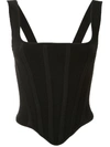 DION LEE POINTELLE CORSET TOP