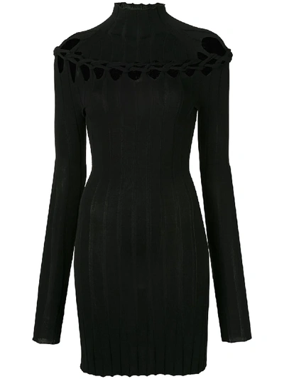 Dion Lee Knitted Dress In Black