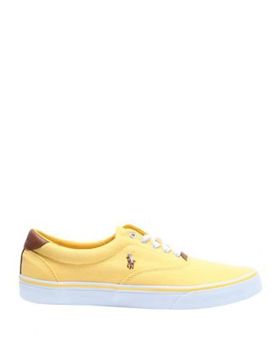 Polo Ralph Lauren Sneakers In Yellow