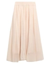 European Culture Maxi Skirts In Beige