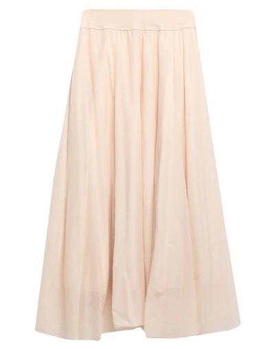 European Culture Maxi Skirts In Beige