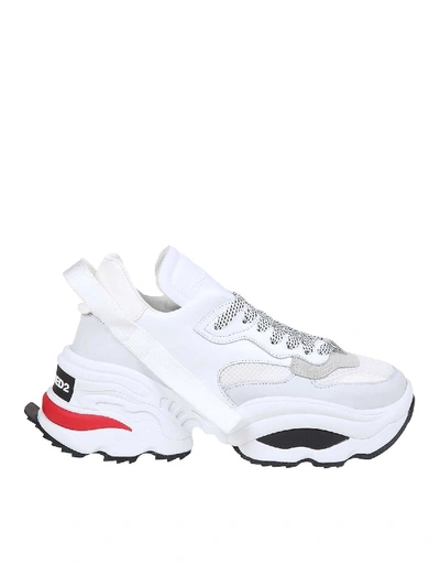 Dsquared2 Dsquared Sneakers The Giant In Technical Fabric In White