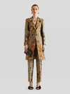 Etro Morgan Single-breasted Metallic-jacquard Coat In Beige