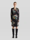 ETRO FLORAL PRINT WRAP DRESS