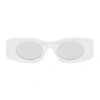 LOEWE LOEWE WHITE AND GREY PAULAS IBIZA SQUARE SUNGLASSES