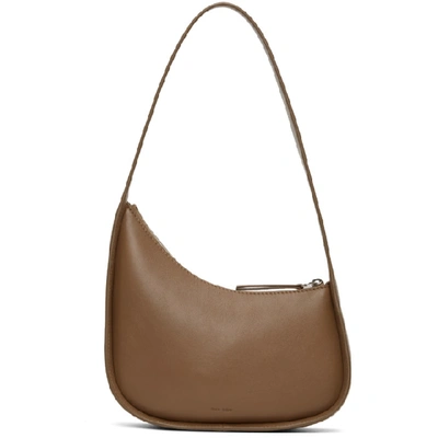 The Row Brown Half Moon Bag In Chpl Chestn