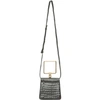 Marge Sherwood Grey Croc Pump Handle Bag In Grey Croc S