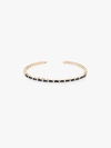 Suzanne Kalan 18k Yellow Gold Fireworks Sapphire Horizontal Diamond Bracelet In Yellow Gold/blue