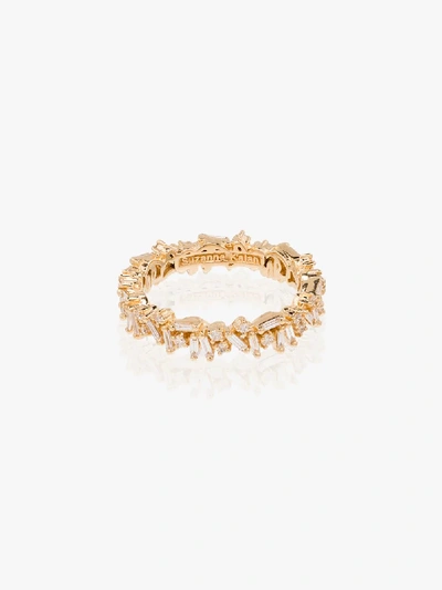 SUZANNE KALAN 18K YELLOW GOLD ICON DIAMOND RING,BAR559YG14849807