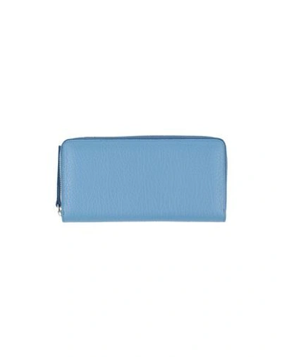 Maison Margiela Wallet In Pastel Blue