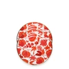 La Doublej Set Of Two Wildbird Porcelain Dessert Plates In Orange