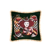 La Doublej Velvet Embroidered Cushion In Artemis