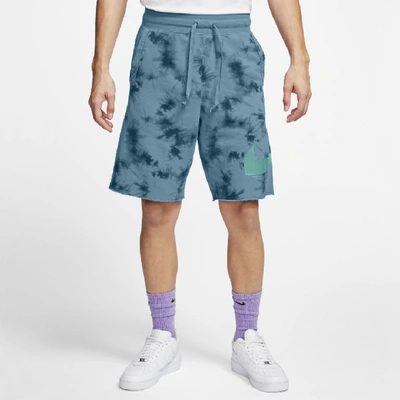Nike Sportswear Men's Tie-dye Shorts In Blue