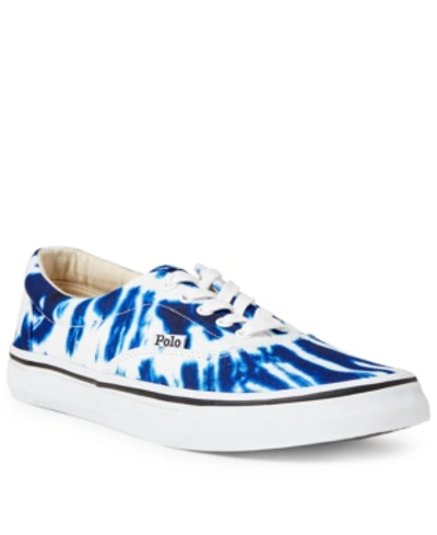 Polo Ralph Lauren Men's Thorton Canvas Low-top Sneaker Men's Shoes In Blue