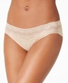 Natori Bliss Perfection Lace-waist Bikini Underwear 756092 In Cafe (nude 5)