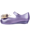 Mini Melissa Girls' Ultragirl Fly Iii Mary-jane Flats - Walker, Toddler In Lilac Gold