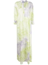 MALO FLORAL PRINT KAFTAN DRESS