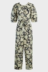 REBECCA TAYLOR Gold Leaf Fleur Jumpsuit