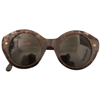 Pre-owned Giorgio Armani Brown Plastic Sunglasses